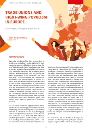 Trade unions and right-wing populism in Europe